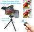 SEVENKA Cell Phone Camera Lens Kit, 18X Telephoto Lens with Remote Shutter, Tripod, Fisheye, Macro, Wide Angle for
