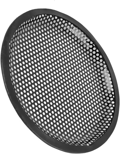 Unifizz 2pcs Black Metal Waffle Grill Cover Protector for 8 Inch Car Universal Audio Speaker Subwoofer