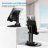 YXLILI Foldable Phone Stand, Adjustable Height Cell Phone Holder for Desk, 360° Rotating for iPhone 14/13/12/11, Black