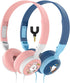 Kids Headphones for School, Ages 6+, 2 Pack with Splitter, Safe 98dB