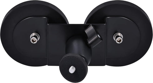 iSaddle 1/4"-20 11/10/9/8/Max Magnetic Camera Mount with Male Thread Tripod Adapter - Dual Base Heavy-Duty Magnetic Cam