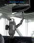 Phone Holder Car, Rear View Mirror Phone Holder - Aluminum Alloy Mount, Multi-Angle Adjustment Compatible with 4-7 Inch