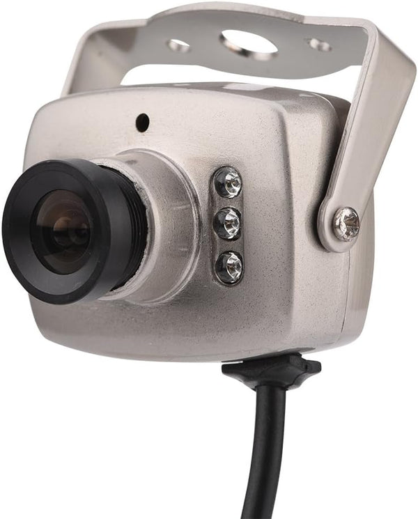 Serounder Mini CCTV Camera, 6 LED Wired CMOS CCTV Security Camera Night Vision