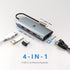 Tiergrade USB C Hub, USB C Adapter to 3 USB 3.1 and 1Gbps Ethernet, USB 3.1 Hub with 10Gbps SuperSpeed for MacBook Pro/Air, iMac, iPad Pro, Dell, Chromebook and More Type C Devices by Tiergrade