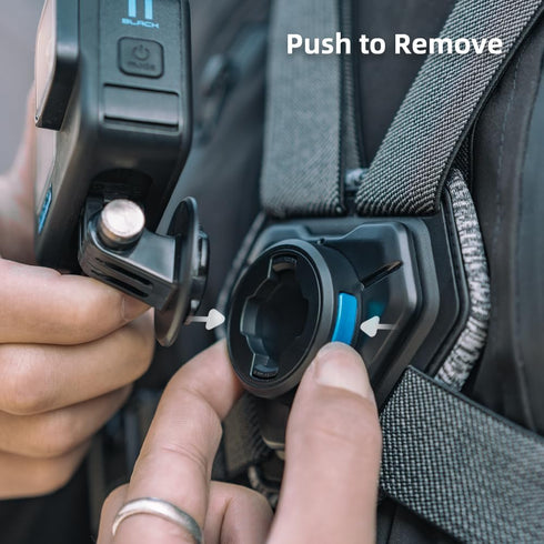 SUREWO Adjustable Magnetic Quick Release Chest Mount Harness, Compatible with GoPro Hero 12/11/10/9/8/7/6/5 Black