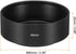 PATIKIL 49mm Lens Hood, Standard Focus Frosted Surface Anti-reflective Inside Hood with Cleaning Cloth for Camera Lens, Black for Nikon, for Fujifilm, for Pentax, for Leica