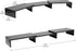 Mind Reader Dual Monitor Stand, Height Adjustable Desktop Organizer, Laptop Riser, 51.25" L x 9.25" W x 4.75" H, Black
