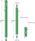 Bargains Depot Stylus Pens for Touch Screens (2 Pcs), 2-in-1 Stylus for iPhone, iPad, Samsung Galaxy, Tablet with 20
