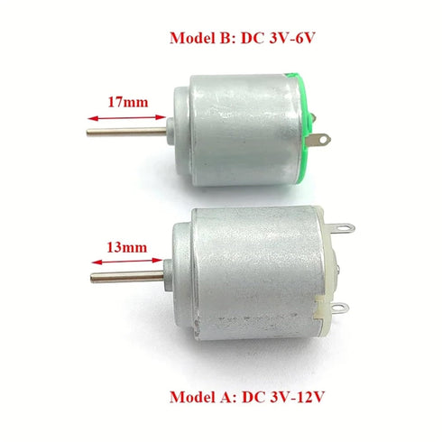 KVSYYKII 1PC R260 3V-6V 3V-12V 24mm 3V-12V_Other) Mini Electric Motor / High Speed Micro Round Motor Long Shaft DIY Toy