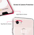 Unov Pixel 3 XL Case, Clear with Design Soft TPU Shock Absorption Slim Embossed Floral Pattern (Flower Bouquet)