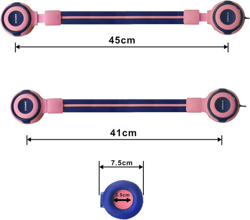 SIMOLIO Kids Headphones with 75dB, 85dB, 94dB Volume Limited & Share Jack, Durable On-Ear Headsets for Kids