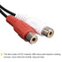 MECCANIXITY RCA Female Plug Jack Connector Adapter to Bare Wire Open End Audio Video RCA Cable, Pack of 2