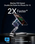 Intoval 3-in-1 Qi2 15W 17/16/15/14/13/12, Foldable Wireless Charging Station, Certified Ultra Fast Wireless Charger