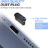 Silicone USB C Dust Plug Cover with Cleaning Kit for iPhone 15 Series, Samsung Galaxy S23/S22/S21/S20, Note 20/10 and