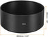 PATIKIL 82mm Lens Hood, Long Focus Frosted Surface Anti-reflective Inside Hood with Cleaning Cloth for Camera Lens, Black for Nikon, for Fujifilm, for Pentax, for Leica