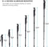 SIRUI AM-306M Camera Monopod, 6-Section, 15.6-61.4 inches, Aluminum Alloy, Lightweight Portable Travel Monopod