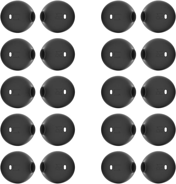 HIEbee 20 Pieces Silicon Replacement Earbuds Tips Cover Ear Gels Buds for Samsung