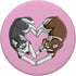 PopSockets PopGrip: Swappable Grip for Phones & Tablets - Valentines Day Heart Funny Siberian Husky Dog Cute Pink Gift