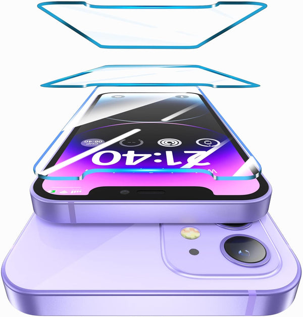ORIbox 3-Pack Glass Screen Protector for iPhone 12 & 12 Pro, HD Clear, Anti-Scratch, Eye-Protection Tempered Glass.