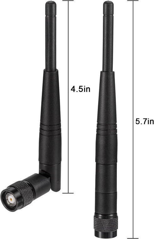 Eightwood 5dBi 2.4GHz WiFi Antenna, RP-TNC Male Antennas (2-Pack) for Trimble Robotic Total Stations, Wireless Router