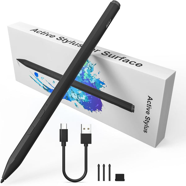 Microsoft Surface Pen for Surface Pro 9/8/11/10/7/6/5/4/3, Fast Charging Stylus for Surface Go 2/3/Book/Laptop, Palm