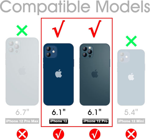 iPhone 12 Case and iPhone 12 Pro Case Clear 6.1 Inch with Pattern Design, Slim TPU Cover + Shockproof Bumper for Women