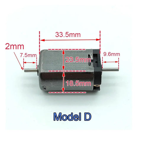S25HH0 5 DC12-24V 10000-20000RPM Pole Rotor Dual Shaft DC Motor High Speed Strong Magnetic Big Motor RC Toy Railway