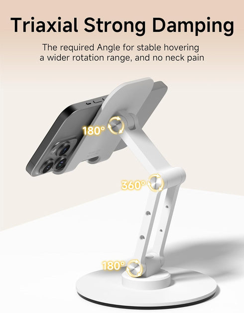 Hagibis 360 Switch2 17 16 15 Cell Phone Stand Adjustable Foldable Triaxial Desktop Phone Tablet Holder Rotation