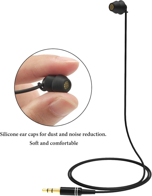 GEEKRIA Sleep Earbuds for Side Sleepers, Wired Stereo to Mono in-Ear Single Earbud, Ultra Soft Lightweight Silicone One Ear Headphone, 3.5mm Headphone Jack Compatible with Android Devices (Black)