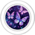 Purple Butterfly PopSockets PopGrip for MagSafe