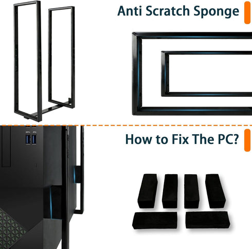 SFF PC Under Desk and Wall Mount, H 14.6" x W 4", Compatible with Dell OptiPlex 7040 7050 5050 9020