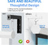GZQIUYI 6 Inch 66lbs, Universal Projector Screen Pull Down Mount Kit, Projector Screen Ceiling & Wall Mount, Adjustable