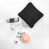 3pcs Earphone Pouch PU Leather Headphone Storage Bag, Universal Spring Bag Closure for Storing Earphones, Coins