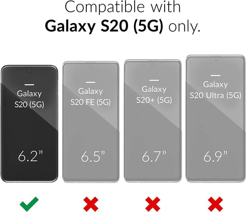 Oakxco for Samsung Galaxy S20 Phone Case, Liquid Silicone Cute Thin Slim Soft Rubber TPU Plain Smooth Gel Cover for