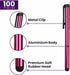 Stylus Pens for Touch Screens, 100 Pieces Universal Colorful Long Metal Touch Screen Pens for iPad, iPhone, Android,