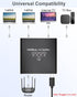 Ethernet Splitter 1 to 4, 1000Mbps High Speed Ethernet Cable Splitter with LAN Cable for 4 Devices
