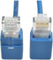 Tripp Lite Cat6 Gigabit Snagless Molded Slim UTP Patch Cable, 2 ft, Right Angle, RJ45 M/M