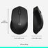 Logitech MK345 Wireless Combo, Full-Sized Keyboard with Palm Rest and Comfortable Mouse, Black