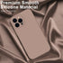 DEENAKIN iPhone 12 Pro Case with Screen Protector, Soft Silicone Gel Rubber Bumper Cover, Light Brown