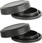 Camera Rear Lens Cap & Body Cap for Canon EOS R R6 R5 RP with RF Mount - 2+2 Pack