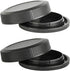 Camera Rear Lens Cap & Body Cap for Canon EOS R R6 R5 RP with RF Mount - 2+2 Pack