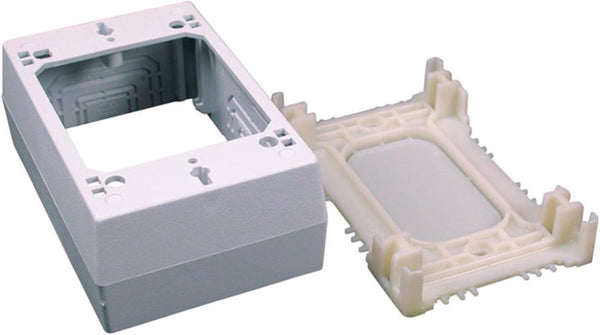 Legrand Wiremold C53 Cordmate II Cord Cover, Low Voltage Data Comm Box, Organizer for Wall, White (1 Pack)
