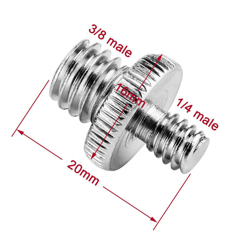 1/4 Male to 3/8 Male Threaded Camera Tripod Screw Adapter Converter,3/8 Male to 1/4 Male Threaded Camera Tripod Screw Convert Adapter Converter Mount for Camera Cage Shoulder Rig/Tripod/Light Stand