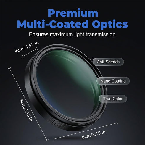 Generic 2026 (Set) Magnetic CPL Phone Camera Filter Kit, New Quick Mount Polarizing Filter, Upgraded Anti Glare Filters