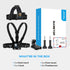 Sametop Head Mount Strap Chest Mount Harness Kit for GoPro Hero 12, 11, 10, 9, 8, 7, 6, 5, 4, Session, 3+, 3, 2, 1,