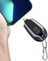 EMNT Keychain Portable Charger for USB C, 2000mAh Mini Power Emergency Pod, Type C Power Bank