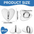 Jxiwfvl 8 PCS Heart Shaped Phone Charm Hooks, Universal Adhesive Metal Cell Phone Finger Ring Grip Hook, Cute Heart