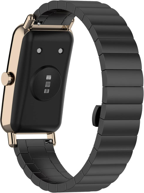 Watch Band Compatible for MorePro HM08 Fitness Tracker, Adjustable Replacement Metal Strap for Smartwatch