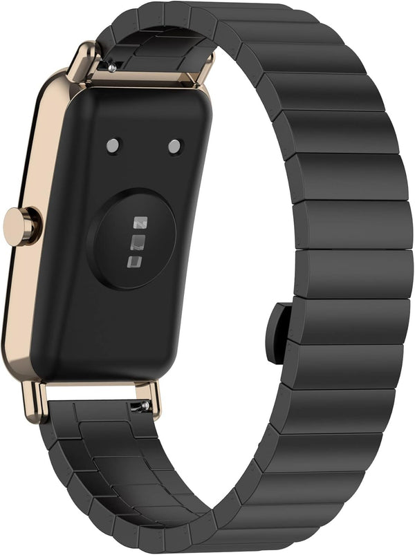 Watch Band Compatible for MorePro HM08 Fitness Tracker, Adjustable Replacement Metal Strap for Smartwatch