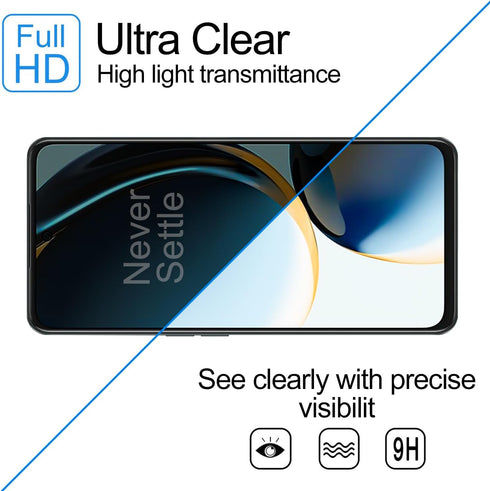 OnePlus Nord N30 5G Privacy Screen Protector 2 Pack - Ultra HD Anti-Spy Tempered Glass, 9H Scratch-Resistant, Easy